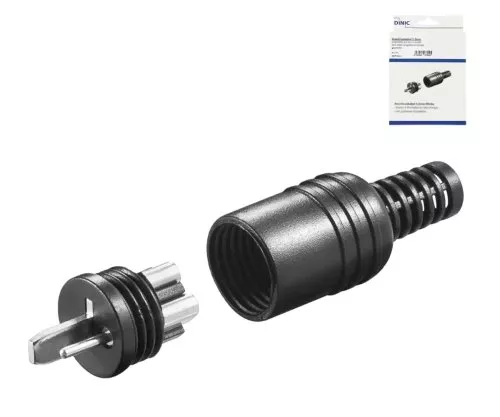 DINIC Lautsprecherstecker, schwarz, 2 Stück, DINIC Box